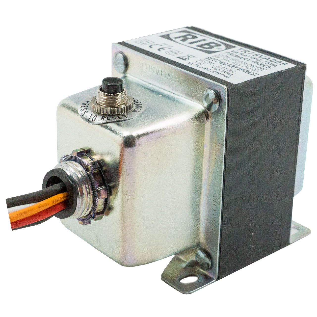 In Stock Rib Relays TR75VA005 TRANSFORMER 75VA 480/240/208/120V TO 24V